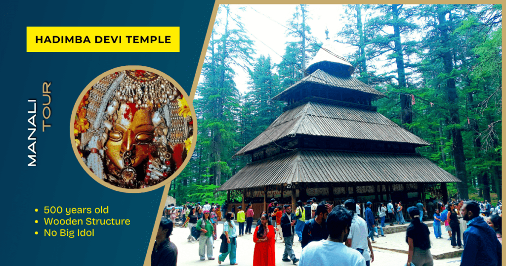 Hadimba Devi Temple: 500 Years old, Beautiful Wooden Temple Hadimba Devi Temple, Manali, Himachal Pradesh