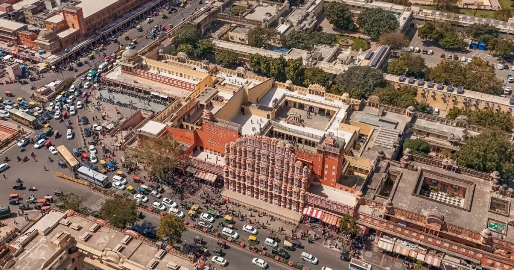 Hawamahal | Jaipur | Drone View | Badi Chaupad