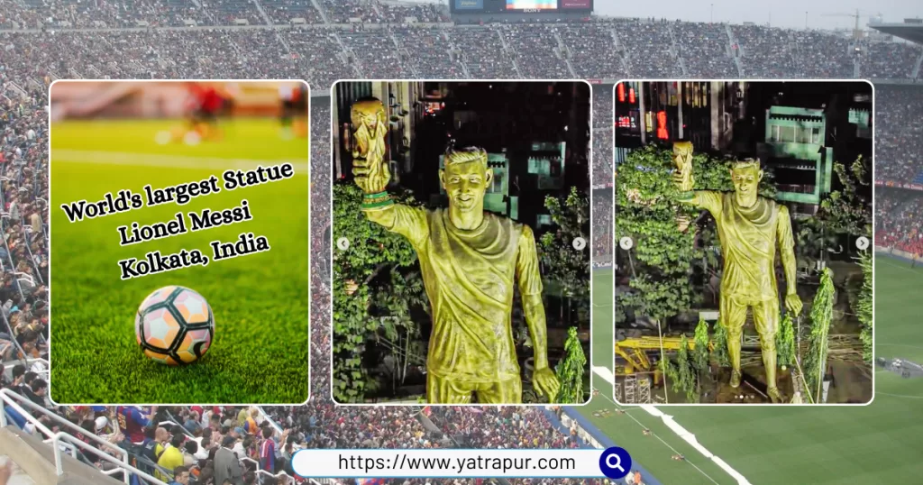 Lionel Messi Statue Kolkata India