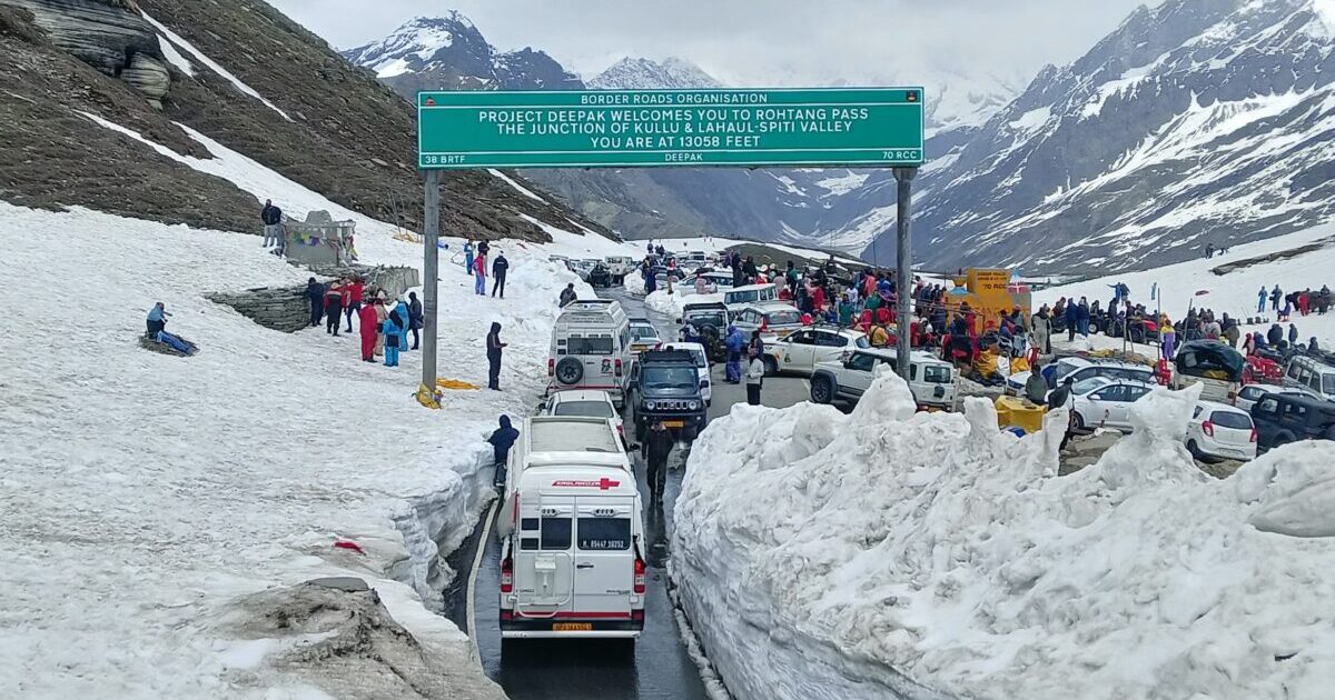 Rohtang Pass height at Zero Point